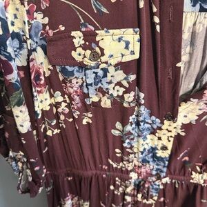 Floral Button-Up Dress
